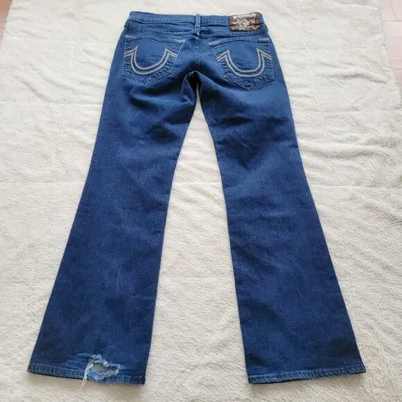 True Religion 32x34 Danny Tapered Fit Bootcut Leg Jeans - Picture 3 of 5